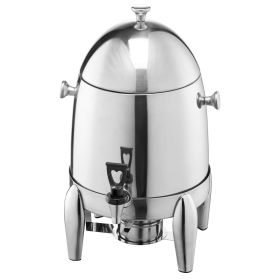 Stainless Steel Beverage Dispenser, 2.7 Gallon Drink Dispenser with Alcohol Burner, Hot & Cold Drink Dispensers for Coffee Tea Hot Water