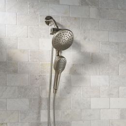 Magnetic Dual Showerhead Combo, 4-Spray, Satin Nickel