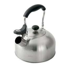 1.8-Liter Whistle Tea Kettle, Induction Compatible, Stainless Steel, Silver