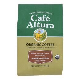Cafe Altura Morning Blend Light Roast Organic 1.25 Lb. Bag - Case Of 6 - 1.25 Lb