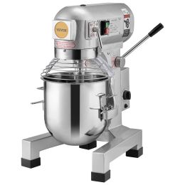 Commercial Food Mixer, 28.5L Commercial Stand Mixer with 3 Adjustable Speeds, 1100W Dough Mixer with Stainless Steel Bowl and 3 Mixing Attachment