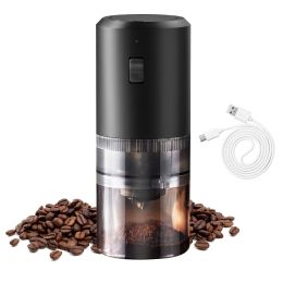 Electric Cordless Coffee Bean Grinder Rechargeable Battery 5 Levels Coarseness Ceramic Core Portable Coffee Grinder With Removable Cup For Espres