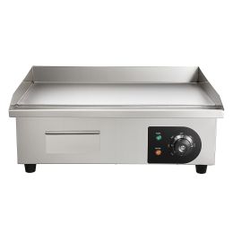 Commercial Electric Griddle, 21 x 11.8 inch, 1750W, 122-570 Fahrenheit Adjustable Temp Control