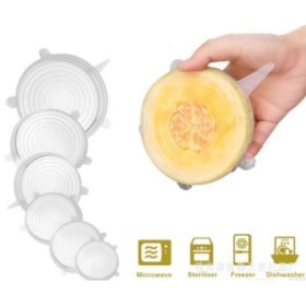 6-piece stretch siliconecover (Option: White-1 set)