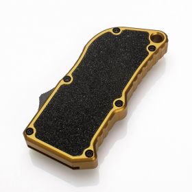 Aluminum Retractable Multi-Purpose Knife, Includes 5 SpareBlades -Quick Replacement, EDC Tool Pocket Knife (Option: Yellow)