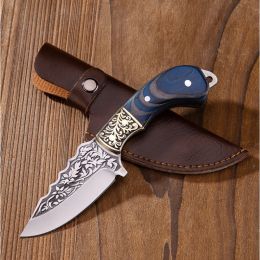 Blue Carved Fruit Knife (Option: Fruit knife)